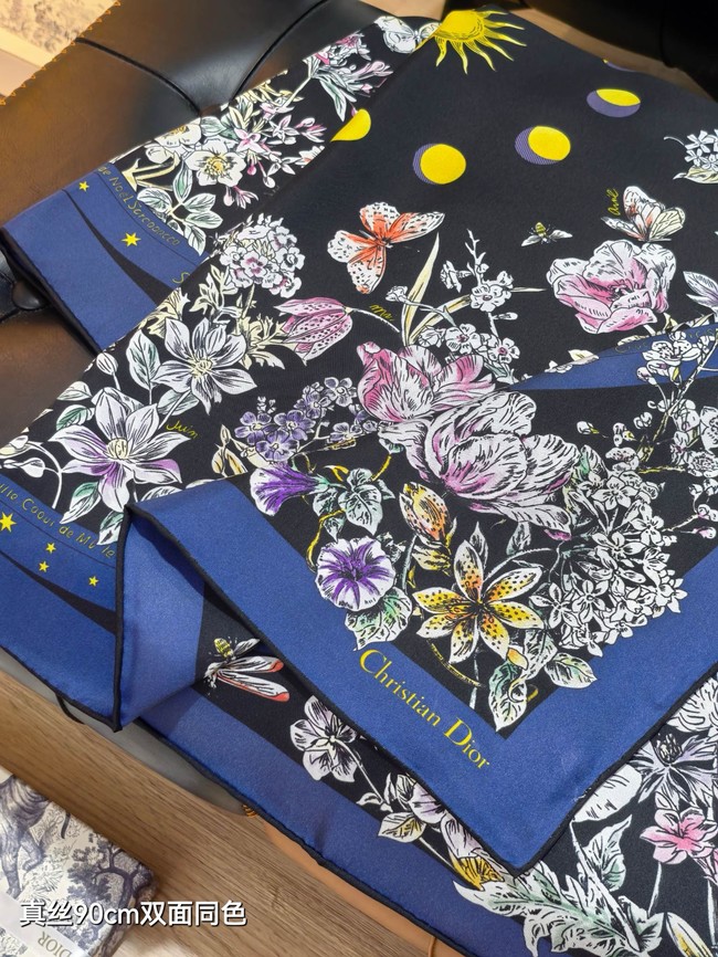 Dior Silk Twill Square Scarf KY072