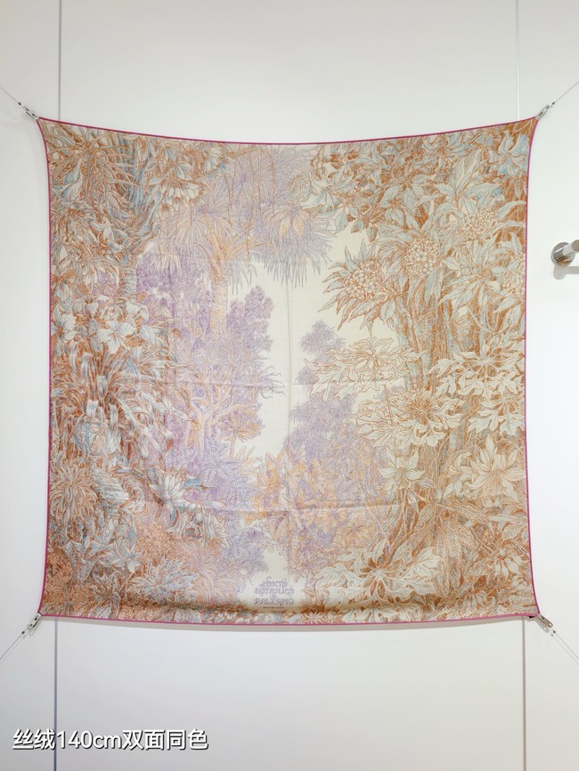 Hermes Shawl Cashmere and Silk Jacquard KY088