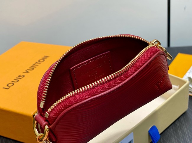 Louis Vuitton NEW Cosmetic Lipstick Pouch M25694 burgundy