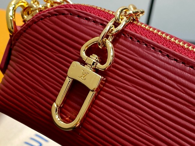 Louis Vuitton NEW Cosmetic Lipstick Pouch M25694 burgundy