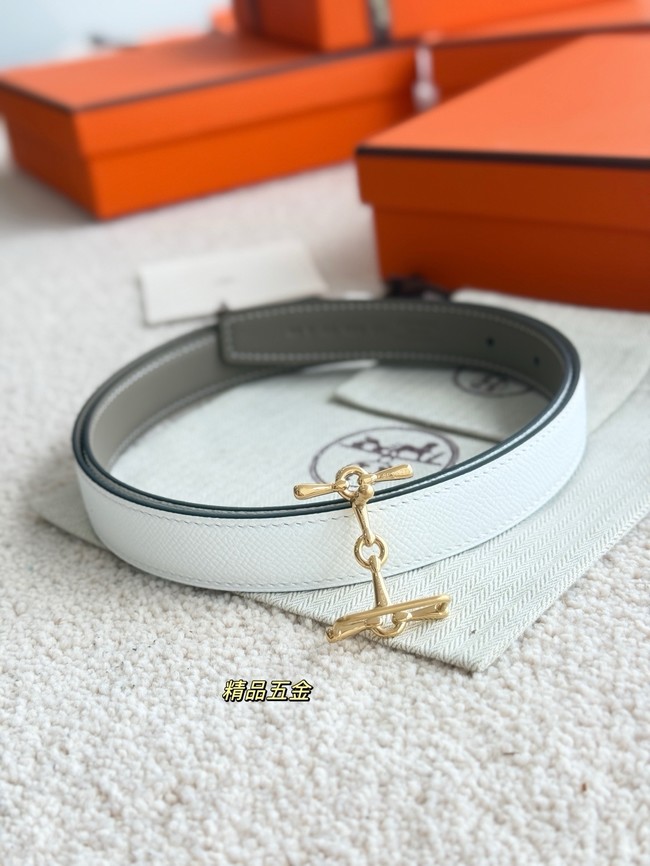 Hermes Swift calfskin double-sided leather belt 66031