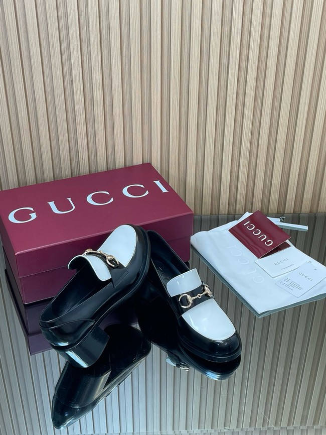 Gucci Womens heeled loafer with Horsebit 45109-1