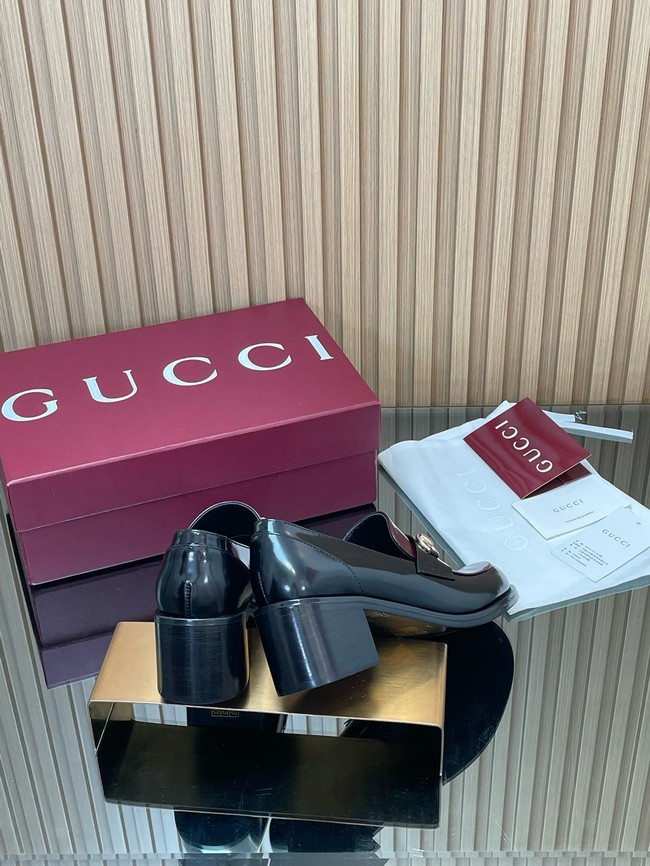 Gucci Womens heeled loafer with Horsebit 45109-3