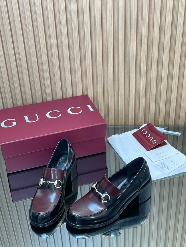 Gucci Womens heeled loafer with Horsebit 45109-3