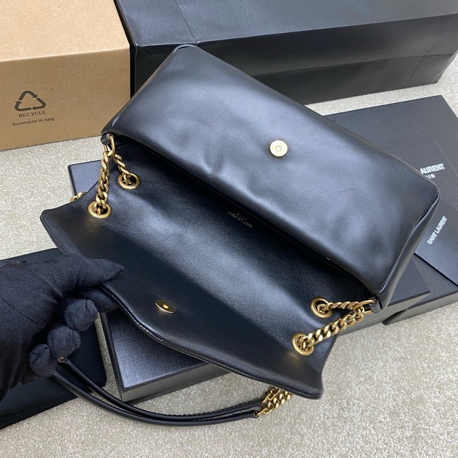 Saint Laurent CALYPSO small in plunged lambskin 734153 black