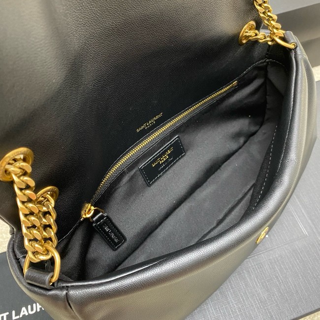 Saint Laurent CALYPSO small in plunged lambskin 734153 black