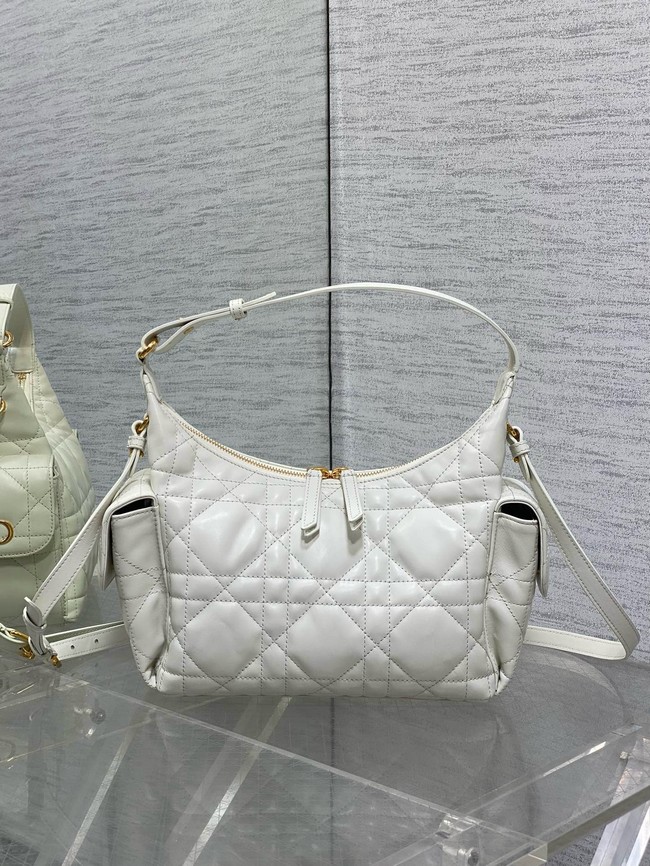 Dior Medium D-Dream Bag Macrocannage Lambskin M6323UU Latte