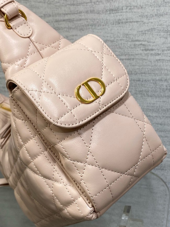 Dior Medium D-Dream Bag Macrocannage Lambskin M6323UU pink
