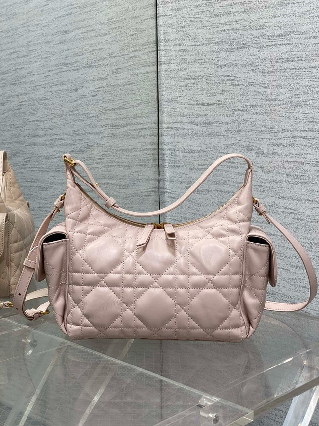 Dior Medium D-Dream Bag Macrocannage Lambskin M6323UU pink