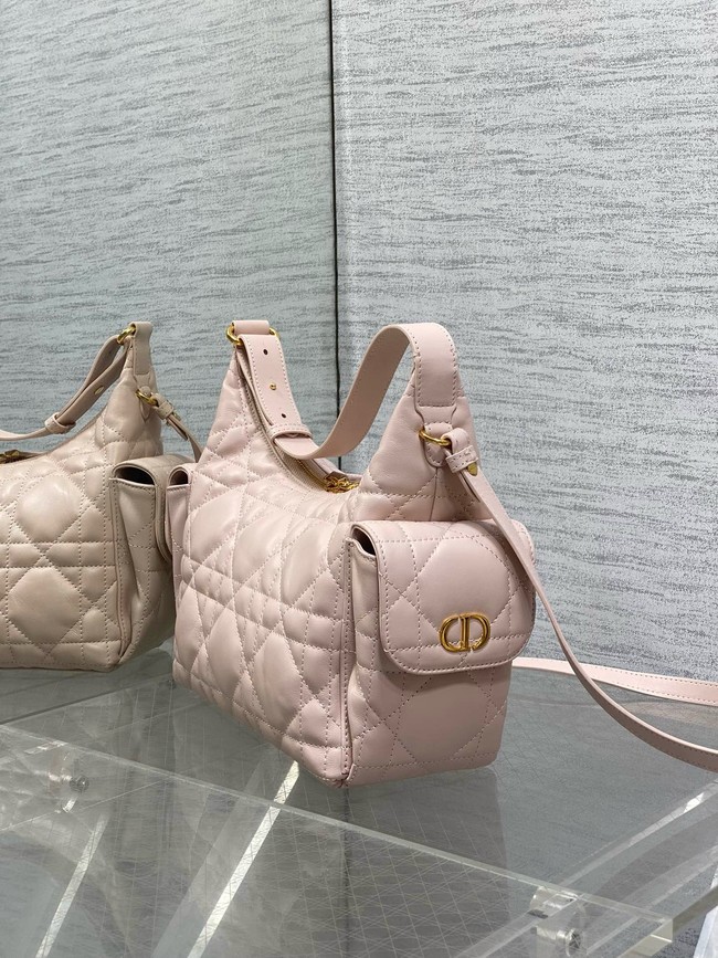 Dior Medium D-Dream Bag Macrocannage Lambskin M6323UU pink