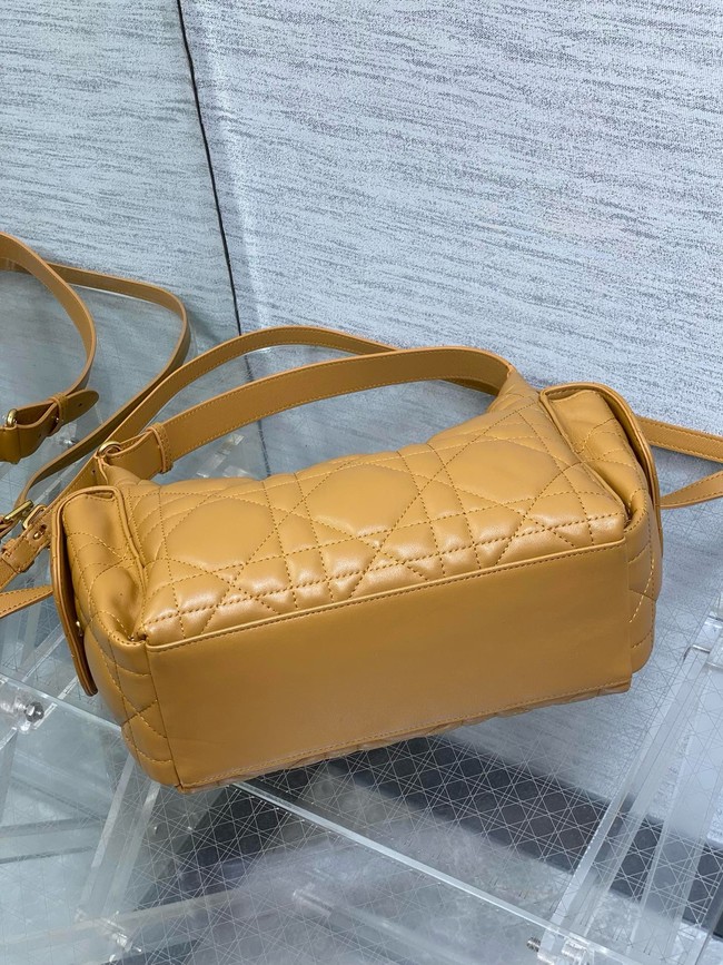 Dior Medium D-Dream Bag Macrocannage Lambskin M6323UU tan