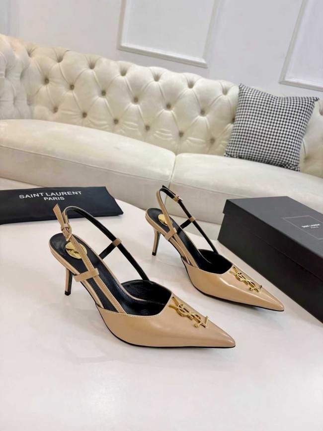 Saint Laurent slingback pumps in smooth leather 97170-3