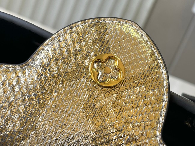 Louis Vuitton Capucines BB M89369 black&gold Snake skin