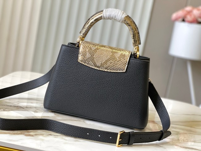 Louis Vuitton Capucines BB M89369 black&gold Snake skin