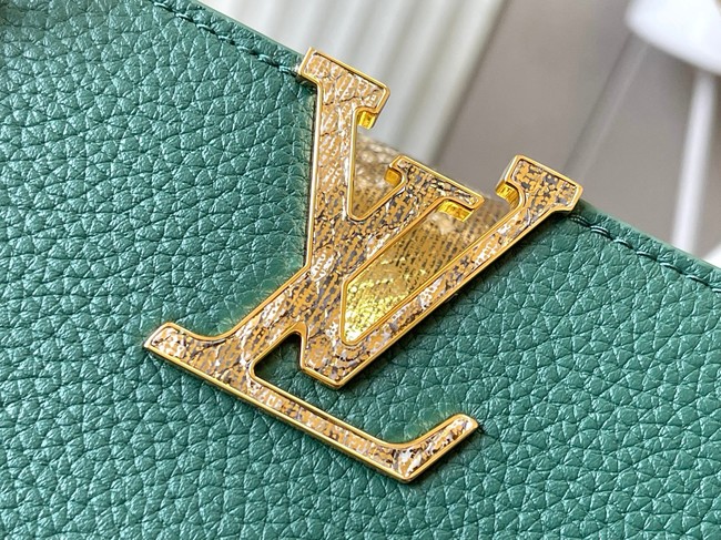 Louis Vuitton Capucines BB M89369 green&gold Snake skin