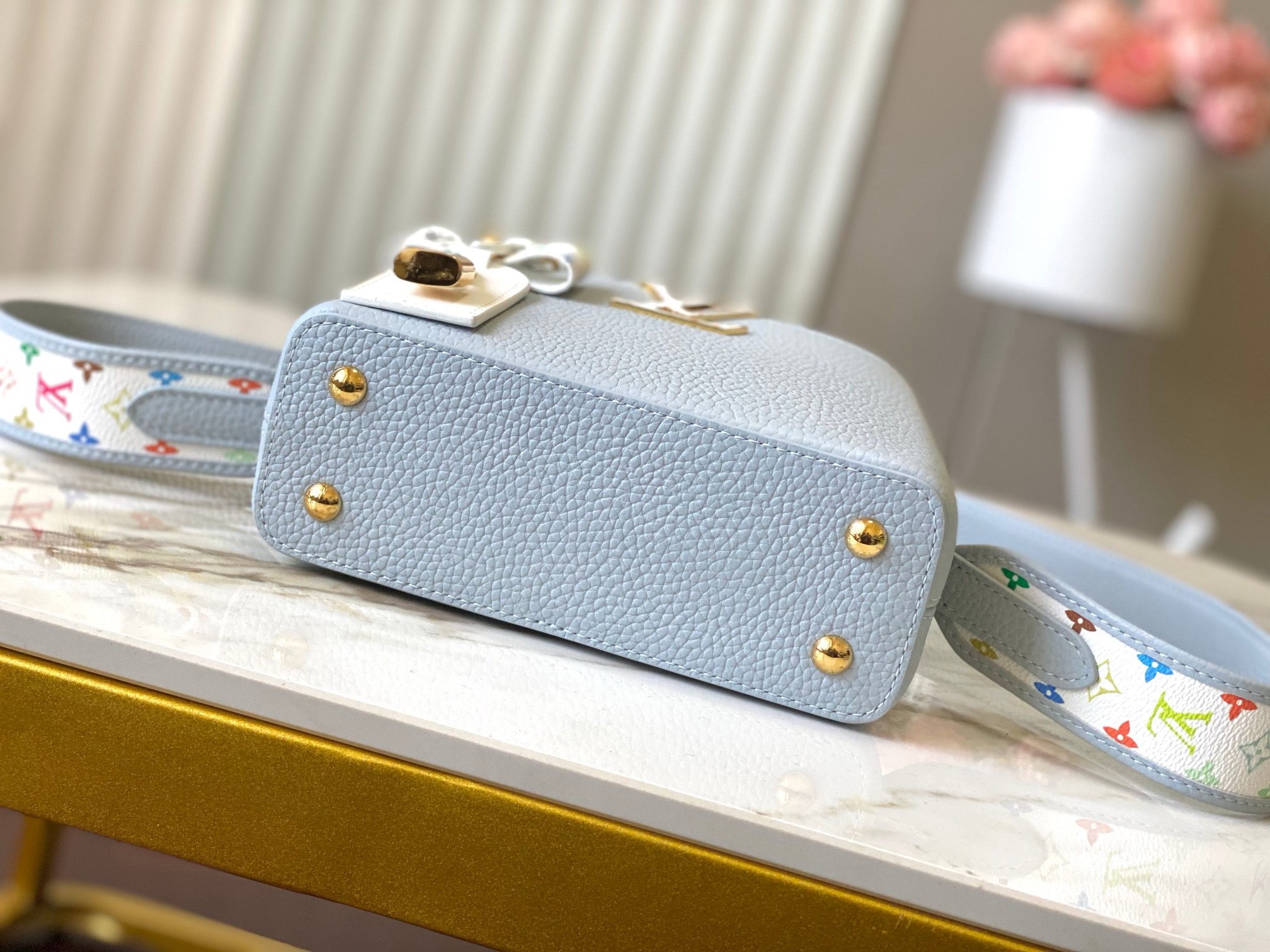 Louis Vuitton NEW LV x TM Capucines MINI M27639 Olympic Blue