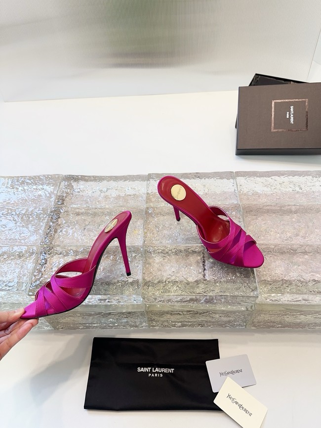 Saint Laurent CHANDELLE sandals in satin crepe Heel 10.5CM 21048-2