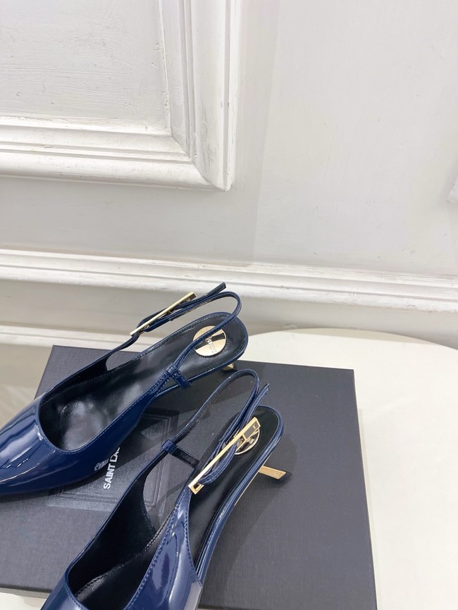 Saint Laurent JEANNE slingback pumps leather 21051-2