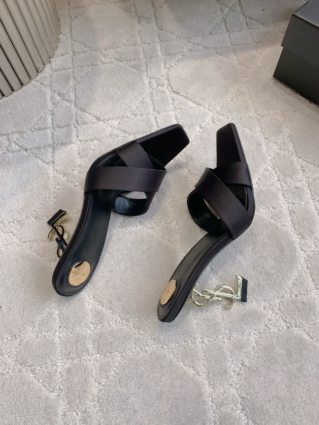 Saint Laurent CHANDELLE mules in satin crepe 15518-4