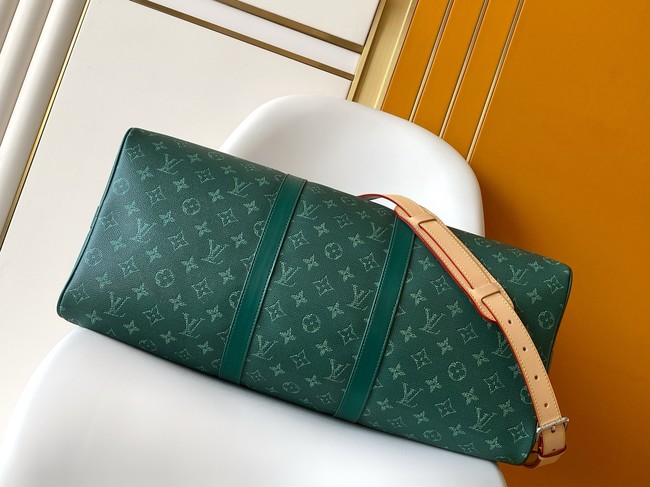 Louis Vuitton Keepall Bandouliere 45 M26868 green
