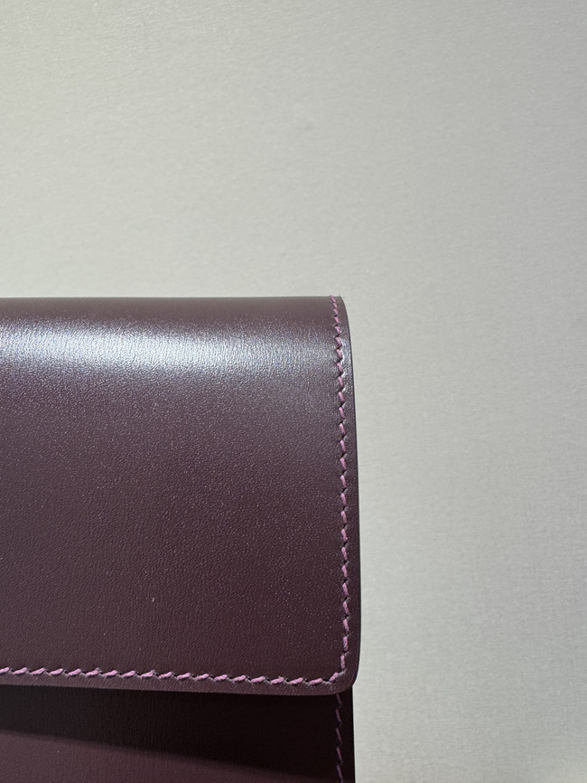 Hermes swift Leather Clutch 37568 burgundy