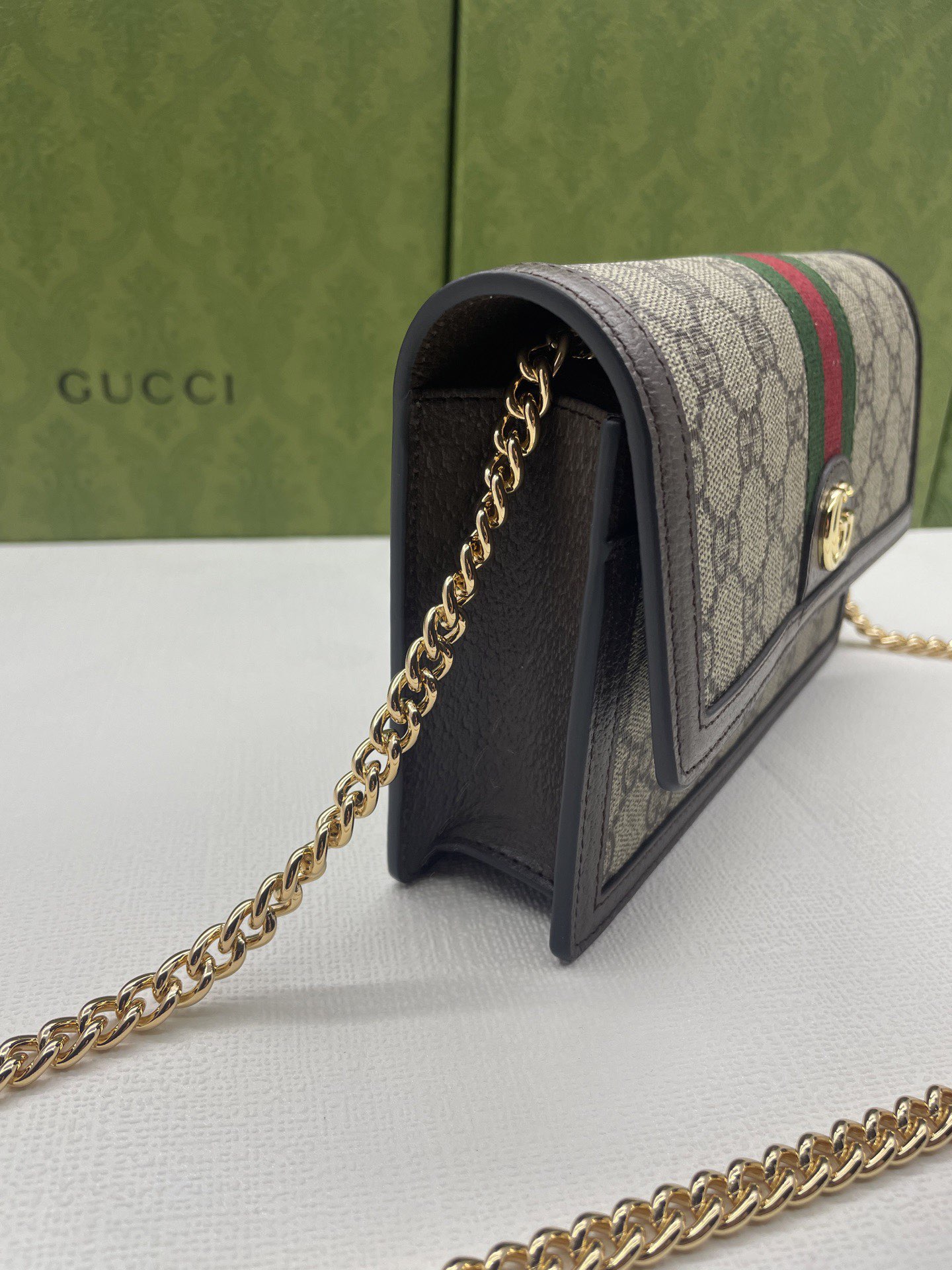 Gucci Ophidia GG Supreme Original Leather Bag 476079 Brown