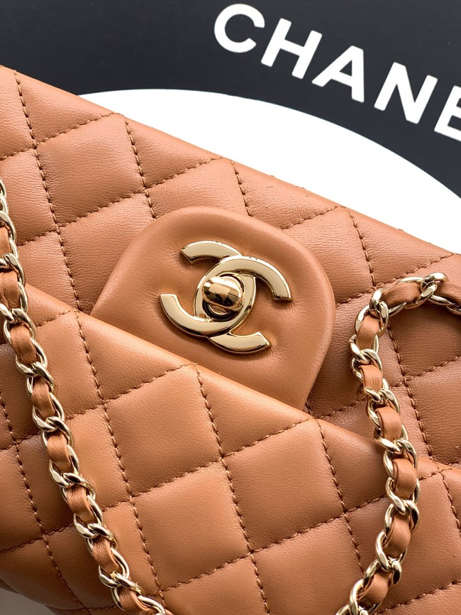 CHANEL Mini Flap Bag with Top Handle AP2431 Camel