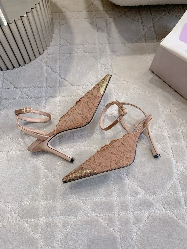 Jimmy Choo slingback pumps in satin crepe 55743-2