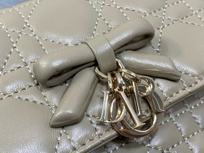 My Dior Mini Bag Cannage Lambskin S0984PU dark beige