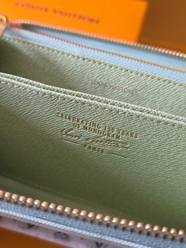 Louis Vuitton Zippy Wallet M27685 Green Asnieres