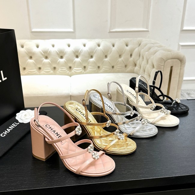 Chanel Sandals Laminated Lambskin 95mm G46964-1