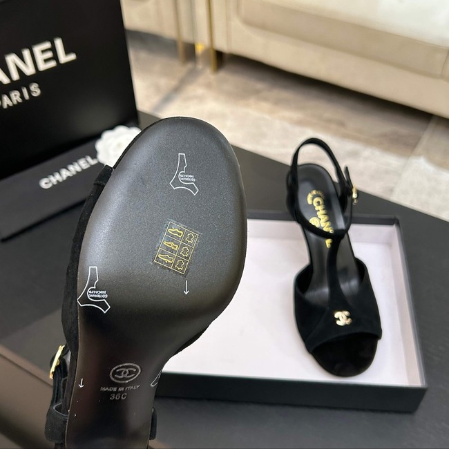 Chanel Sandals Suede Kidskin G47030-1