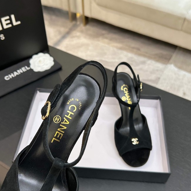 Chanel Sandals Suede Kidskin G47030-1