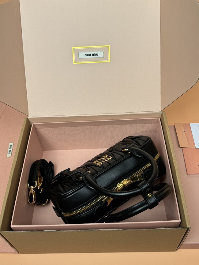 MIUMIU Arcadie quilted soft lamb leather handbag 5BB142-7