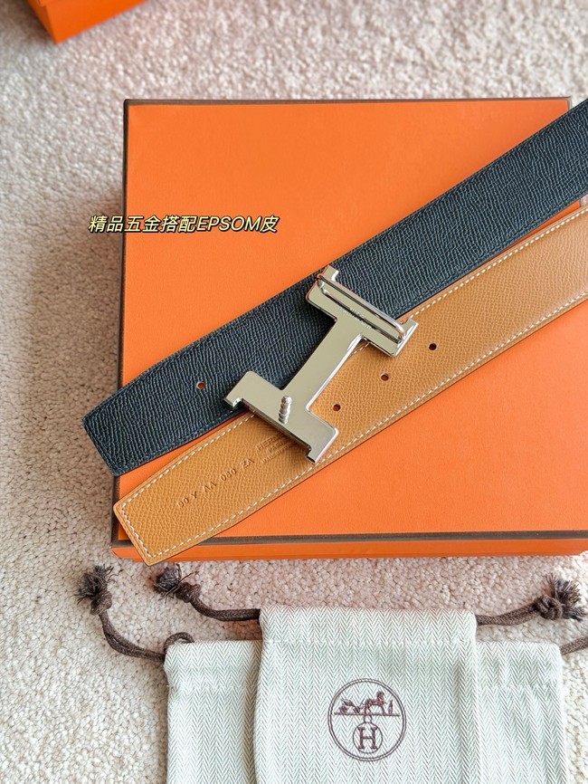 Hermes Constance buckle & double-sided leather belt 38mm H07456-3