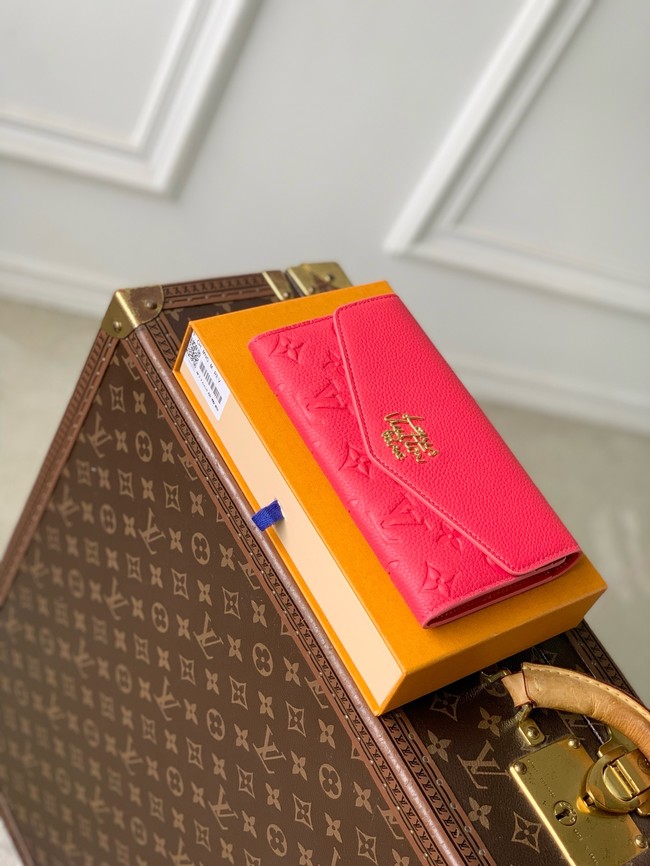 Louis Vuitton Sarah Wallet M27664 red