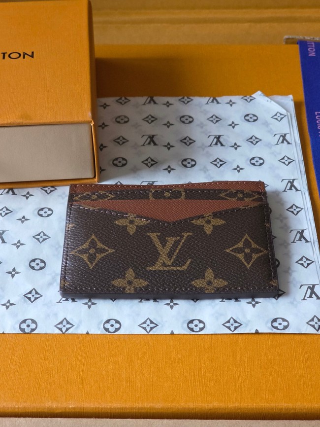 Louis Vuitton Double Card Holder M28233 brown