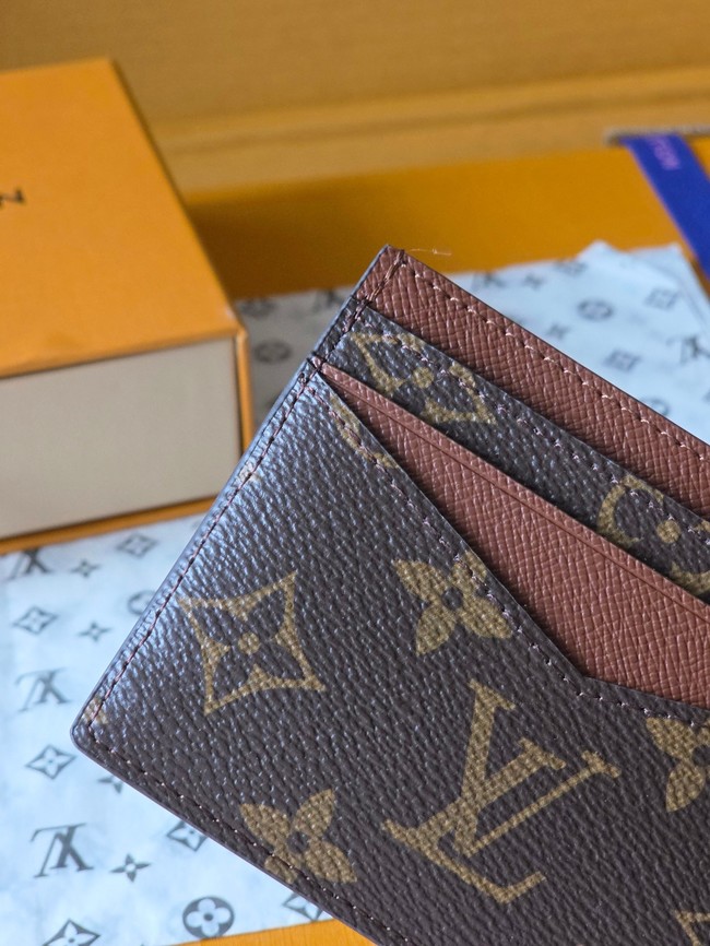 Louis Vuitton Double Card Holder M28233 brown