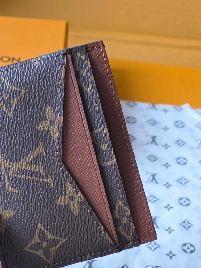 Louis Vuitton Double Card Holder M28233 brown