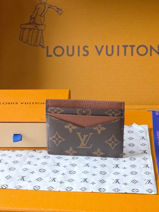 Louis Vuitton Double Card Holder M28233 brown