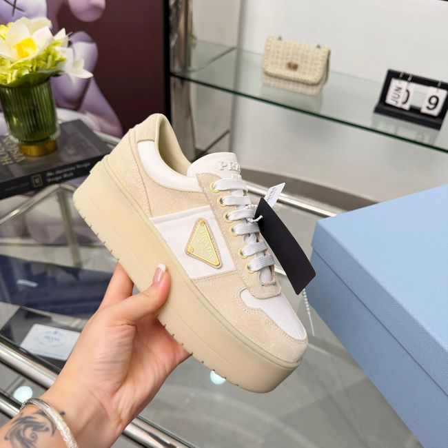 Prada Downtown Bold Re-Nylon and suede sneakers 1E792M-3 Prada Downtown Bold Re-Nylon and suede sneakers 1E792M-3