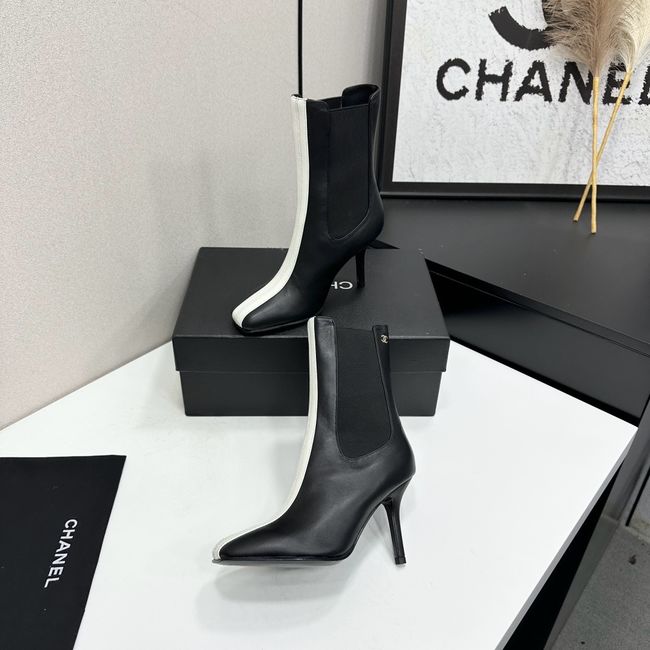 Chanel Mid-Calf Boots Calfskin 64178-2 Chanel Mid-Calf Boots Calfskin 64178-2