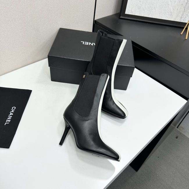 Chanel Mid-Calf Boots Calfskin 64178-2 Chanel Mid-Calf Boots Calfskin 64178-2