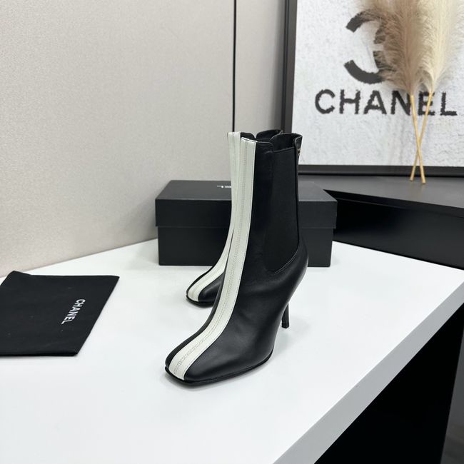 Chanel Mid-Calf Boots Calfskin 64178-2 Chanel Mid-Calf Boots Calfskin 64178-2