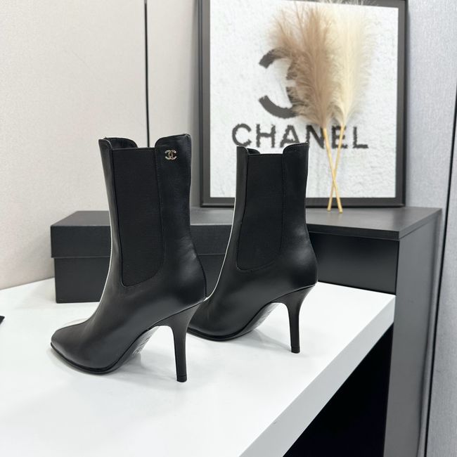 Chanel Mid-Calf Boots Calfskin 64178-2 Chanel Mid-Calf Boots Calfskin 64178-2