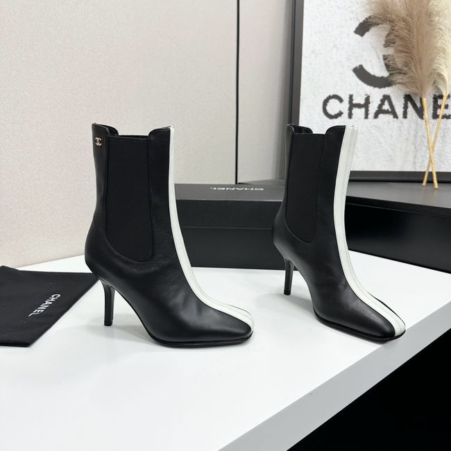 Chanel Mid-Calf Boots Calfskin 64178-2 Chanel Mid-Calf Boots Calfskin 64178-2