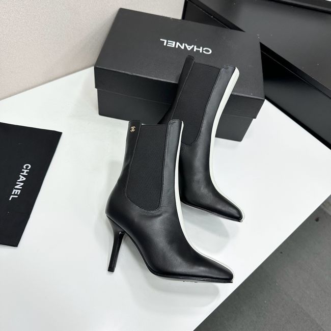 Chanel Mid-Calf Boots Calfskin 64178-2 Chanel Mid-Calf Boots Calfskin 64178-2