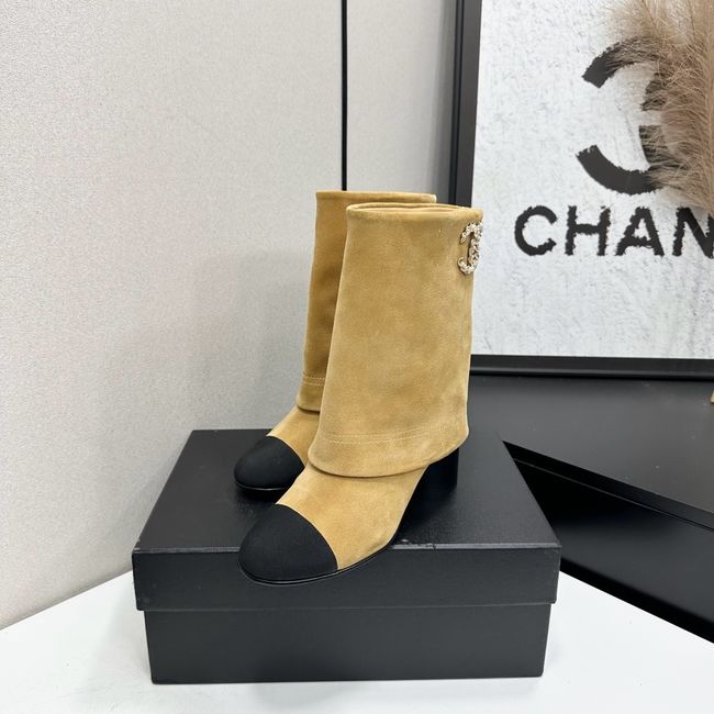 Chanel Mid-Calf Boots Calfskin 64183-3 Chanel Mid-Calf Boots Calfskin 64183-3