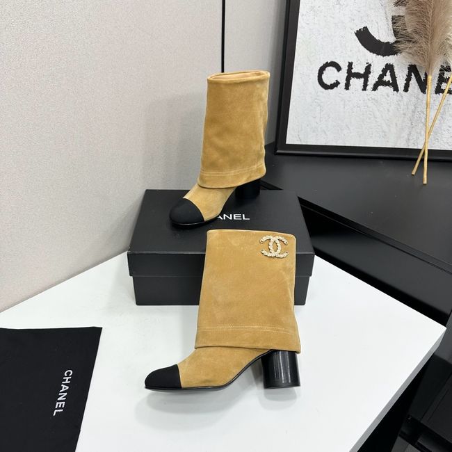 Chanel Mid-Calf Boots Calfskin 64183-3 Chanel Mid-Calf Boots Calfskin 64183-3
