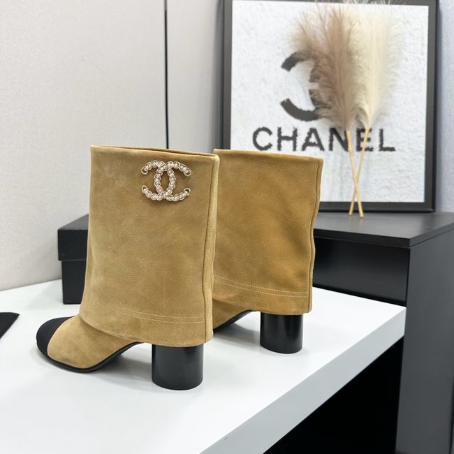 Chanel Mid-Calf Boots Calfskin 64183-3 Chanel Mid-Calf Boots Calfskin 64183-3